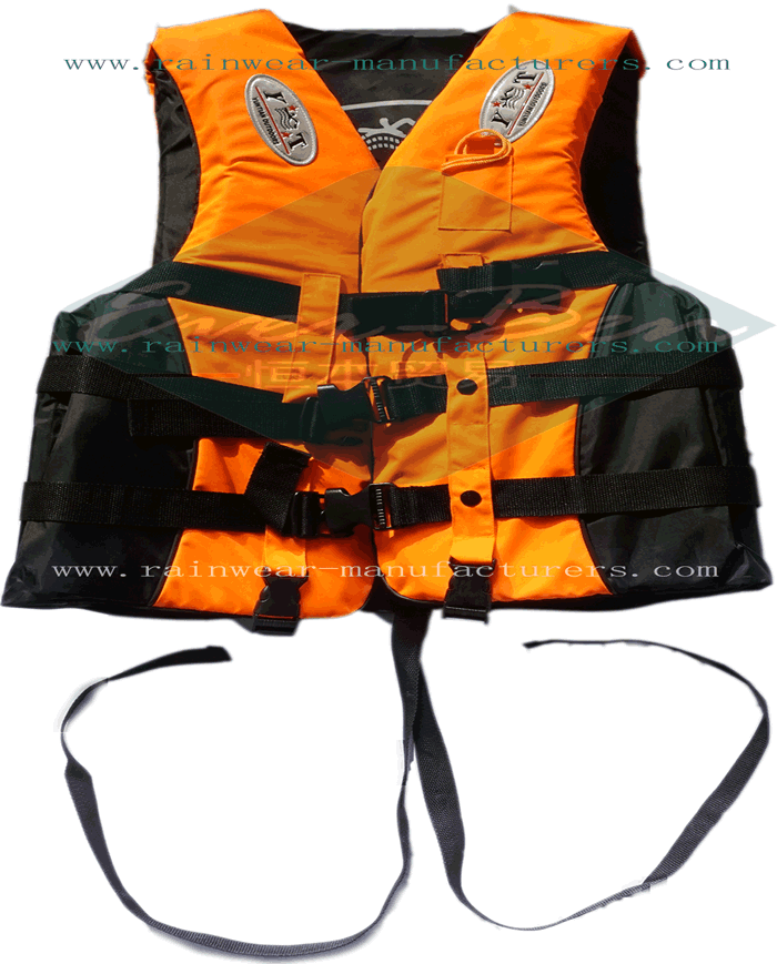 Orange life vest supplier-children's life jackets wholesale